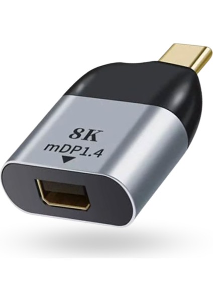 Büro Ev Ofis Cihazları Için Usbc-8k Mini Dp Çevirici