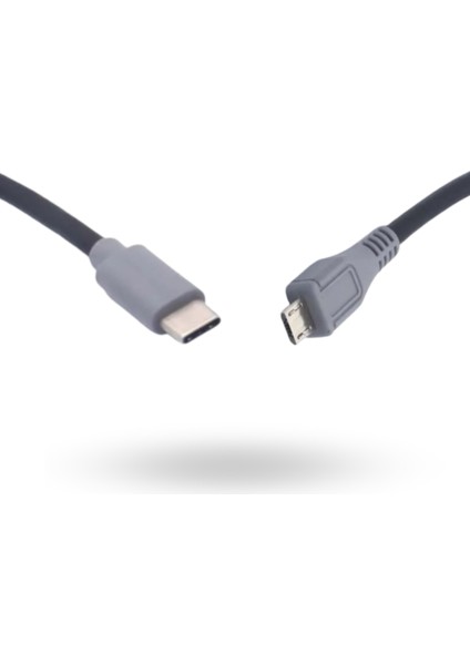 Büro Ev Ofis Cihazları Için 0.3mt Usbc-Microusb Güç Data Aktarım Kablosu