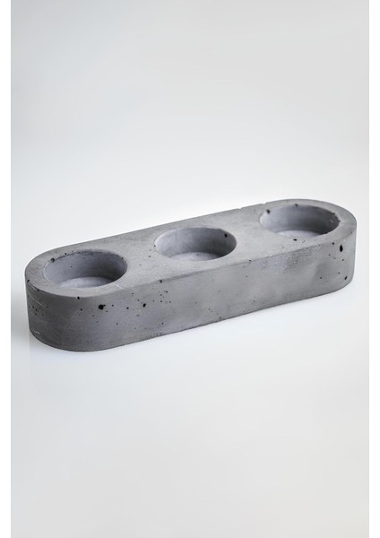 Dekoratif Beton Tealight Mumluk 3’lü | Modern El Yapımı Mumluk & Şamdan Seti fırsatları