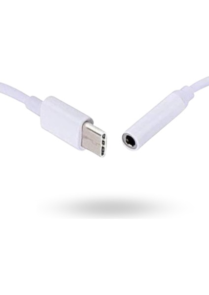 Büro Ev Ofis Cihazları Için Beyaz Usbc-Kulaklık Çevirici