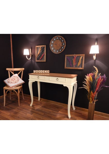 120 cm Çekmeceli Masif Krem Naturel Dresuar modelleri