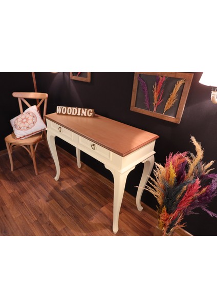 120 cm Çekmeceli Masif Krem Naturel Dresuar fırsatları