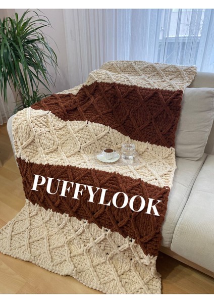 Puffy El Örgüsü Tv Battaniyesi