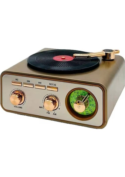 MD-1217BT Nostaljik Vintage Bluetooth Hoparlör & Radyo | Fm-Am-Sw | USB – Tf Kart – Aux – 1200 Mah