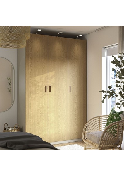 Pax Gardırop, Gri-Bej-Meşe Kaplama, 150X60X236 cm fiyatları