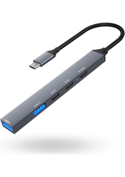 Büro Ev Ofis Cihazları Için Usbc-5hub Extender