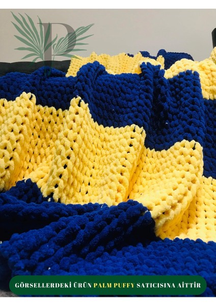 Palm Puffy Kişiye Özel Taraftar 150X200CM Tek Kişilik Battaniye