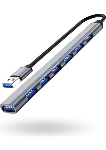 Büro Ev Ofis Cihazları Için Usb-7hub Metal Dağıtıcı