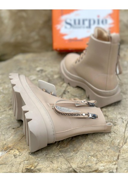 Çocuk Bot Sıcak Astar Esnek Yüksek Taban Cırtlı Bağlama ile Rahat Kullanım fırsatları