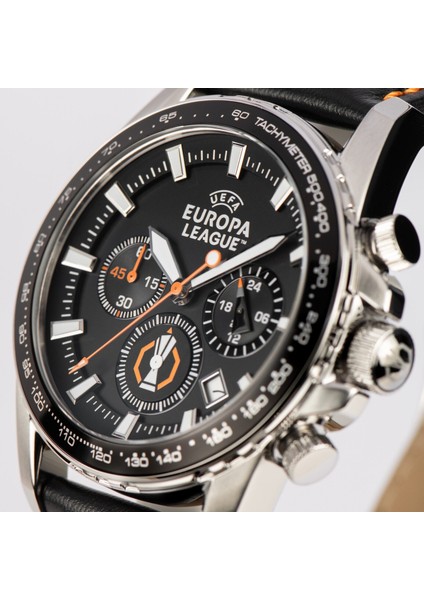 JL.EL-102A Uefa Europa League Quartz Deri Siyah 44 mm Erkek Kol Saati fiyatları