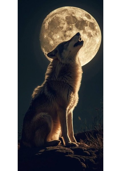 Uluyan Alfa Kurt V1 Ev Duvar Salon Güzellik Salonu Ofis Dükkan Dekarasyon Kanvas Tablo fiyatları