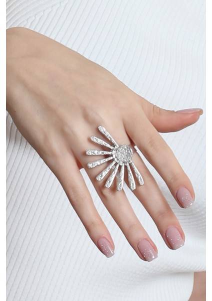 Kadın Ayarlanabilir Güneş Formlu Yüzük