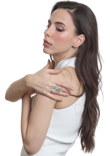 Kadın Ayarlanabilir Güneş Formlu Yüzük