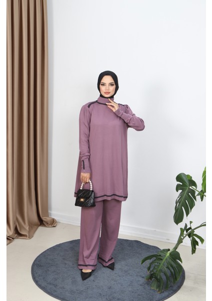 Çift Renkli Merserize Pantolonlu Takım fiyatları