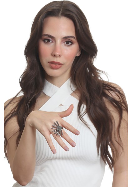 Kadın Ayarlanabilir Güneş Formlu Yüzük fırsatları