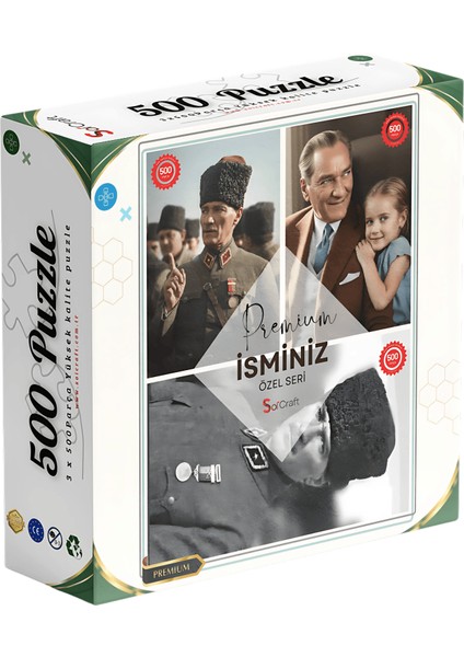 Koleksiyon Puzzle Seri Atatürk 3 Lü Set