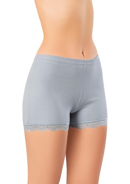 Bayan Penye Dantelli Kaşkorse Şort – Rahat ve Şık Iç Giyim