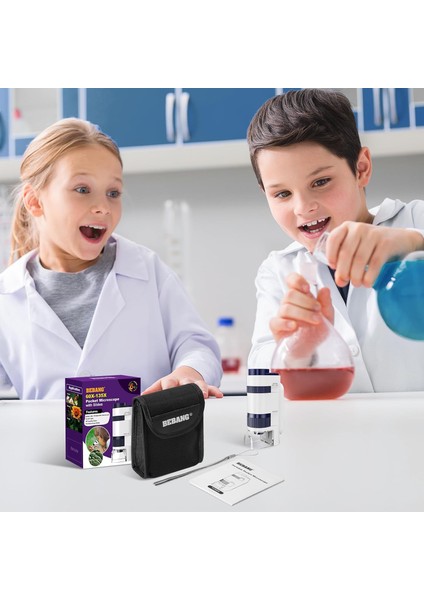 Bebang 135X Mini Laboratuvar Çocuk Mikroskobu Ledli modelleri