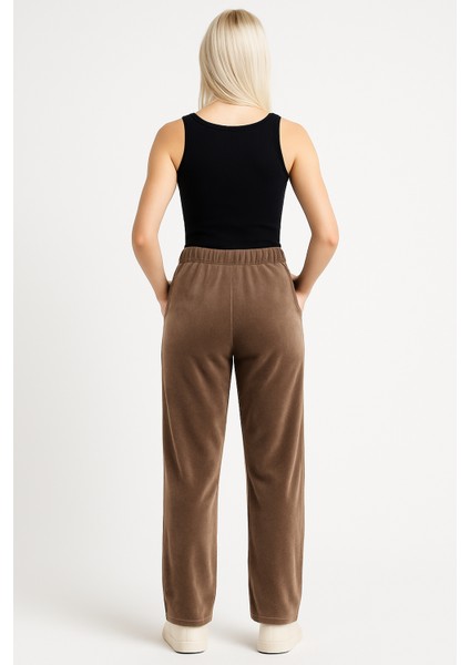 Kadın Kadife (Velour) Straight Fit Pantolon fiyatları