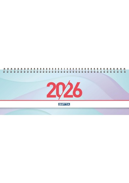 2026 Spiralli Masa Takvimi 12X33 cm 504-BTK