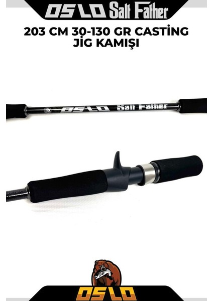 Salt Father 205CM 30-130GR Cast Jig Kamışı modelleri