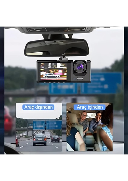 Wifi Özellikli 1080P Full Hd 1296P Araç Kamerası Araç Içi Kamera Video ve Fotoğraf Kaydedici fırsatları