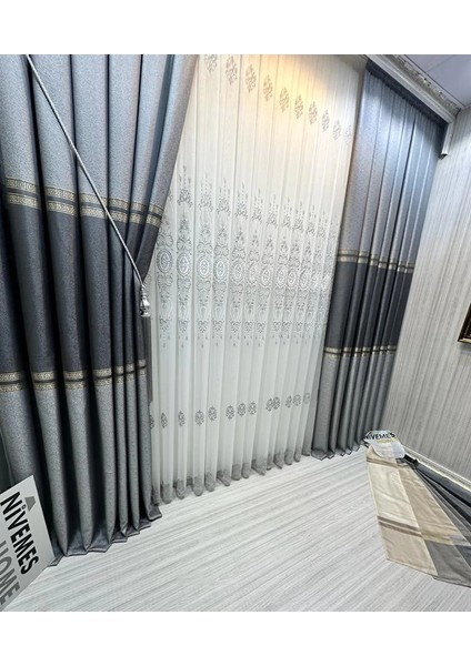 Nivemeshome Antakya 8008 V-6113 1/3 Sık Pileli Tül Perde Apm