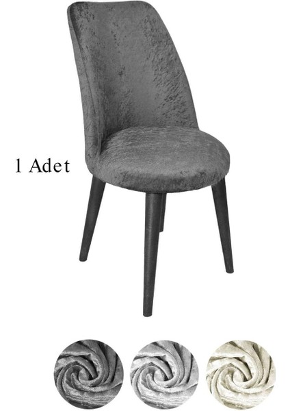 Kadife Kumaş Oval Sandalye Kılıfı,sandalye Örtüsü 1 Adet