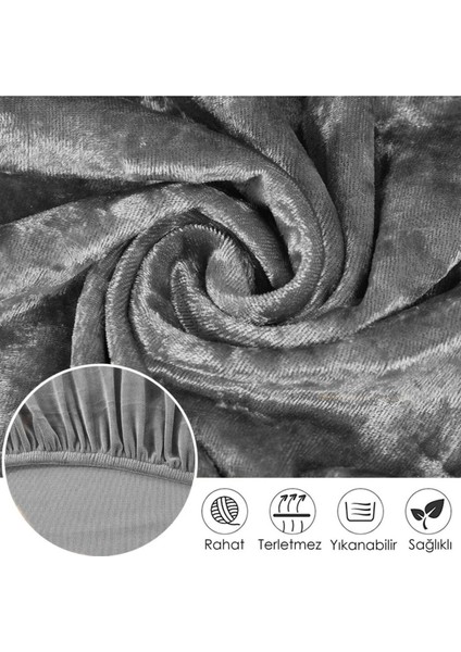 Kadife Kumaş Oval Sandalye Kılıfı,sandalye Örtüsü 1 Adet modelleri