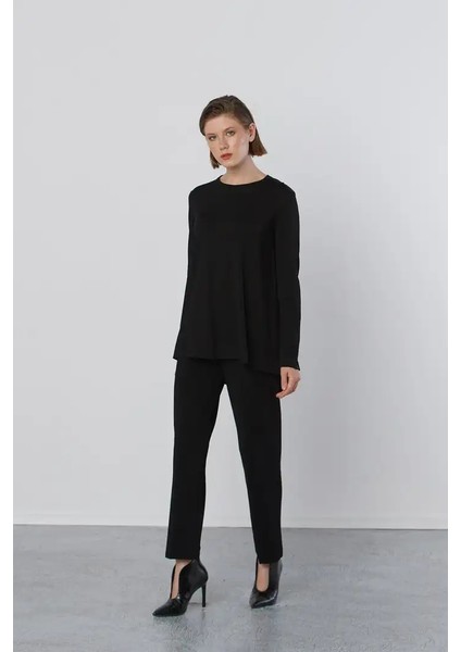 Basic Tunik Ön Kısa Arka Uzun Tunik - 902 Siyah fiyatları