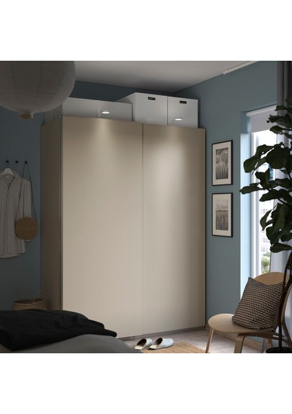 Pax Sürgü Kapaklı Gardırop, Bej, 150X66X201 cm fiyatları