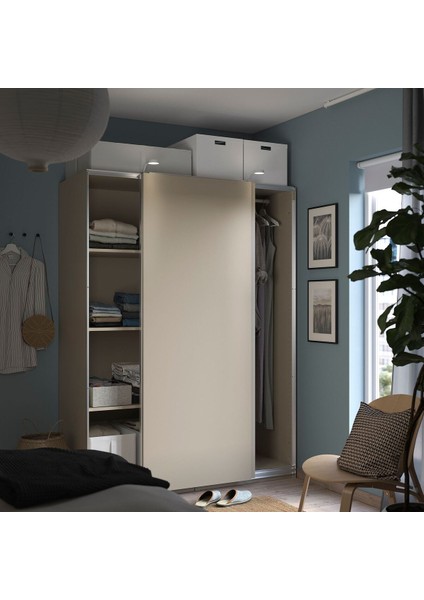 Pax Sürgü Kapaklı Gardırop, Bej, 150X66X201 cm modelleri