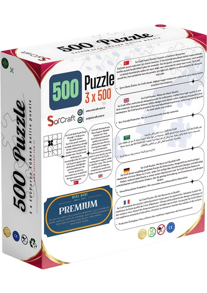 3 Lü 500 Parça Puzzle Milli Kanatlar Kişiye Özel indirimleri