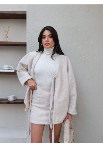 Kırçıllı Kısa Kaşe Etek