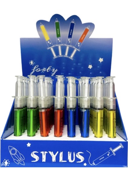 Şırınga Şeklinde Basmalı Kalem 4 Adet modelleri