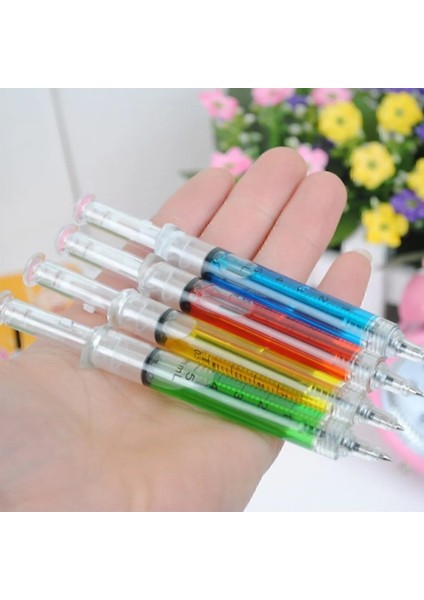 Şırınga Şeklinde Basmalı Kalem 4 Adet fırsatları