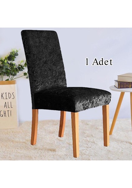 Ipek Kadife Sandalye Kılıfı Sandalye Örtüsü Lastikli Standart 1 Adet