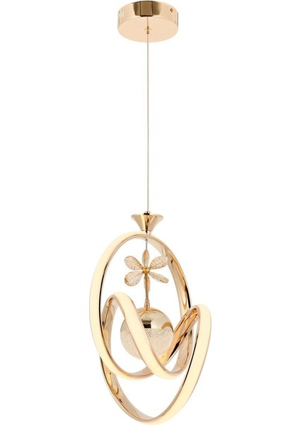 Ege Tekli Sarkıt Avize Gold