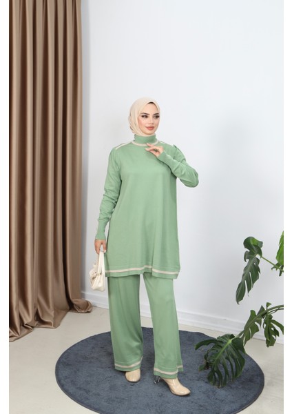 Çift Renkli Merserize Pantolonlu Takım fiyatları