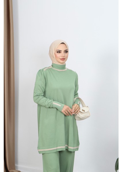 Çift Renkli Merserize Pantolonlu Takım fırsatları