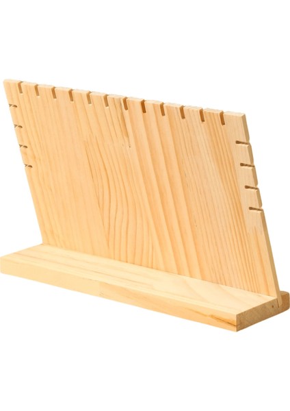 Ahşap Takı Teşhir Standı Çoklu Kolye Vitrin Sergileme Standı Büyük Boy indirimleri