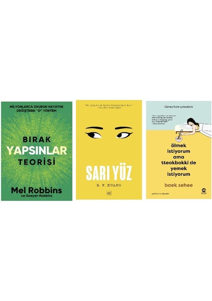 Birak Yapsinlar Teorisi + Sari Yuz + Olmek Istiyorum Ttbokki De Yemek Istiyorum =3 Set