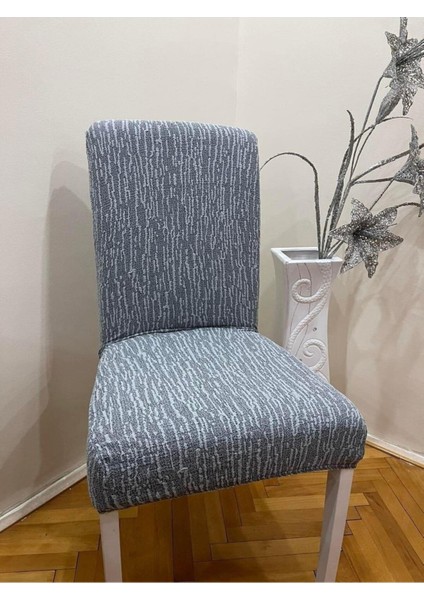 Jakarli Sandalye Örtüsü Çubuk Desen Yüksek Esnekli Sandalye Kılıfı (1 Adet) fiyatları