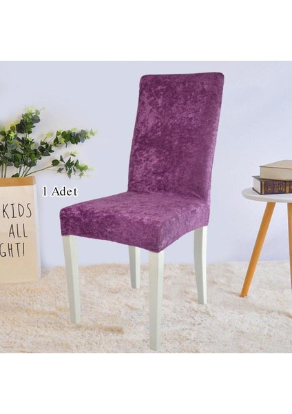 Ipek Kadife Sandalye Kılıfı Sandalye Örtüsü Lastikli Standart 1 Adet