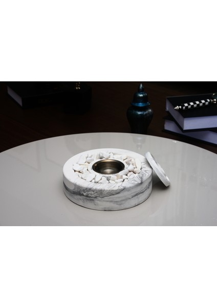 Marbella Beton Masaüstü Şömine,ateş Çukuru 400 ml Yakıt Hediyeli fiyatları