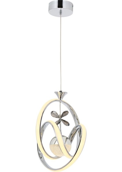 Ege Tekli Sarkıt Avize Krom