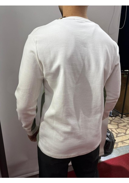 Erkek 2 Iplik Sweat Beyaz