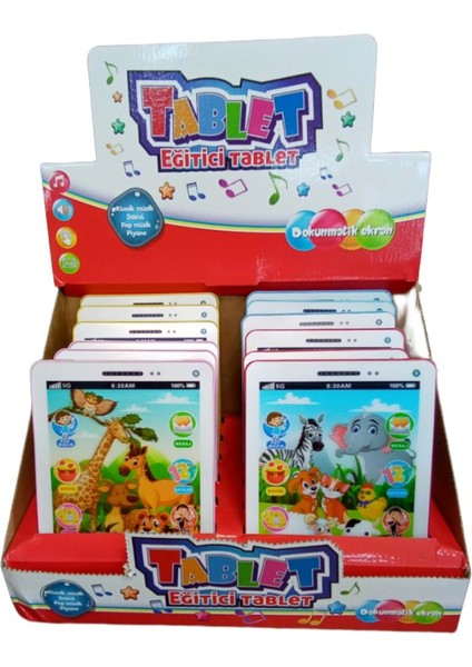 Pilli Dokunmatik Sesli Tablet Oyuncak - Çocuklar Için Oyuncak Tablet