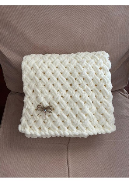 90 x 90 Yumuşacık Örme Bebek Battaniyesi Antibakteriyel Tek Ebat Bej Düz Polyester