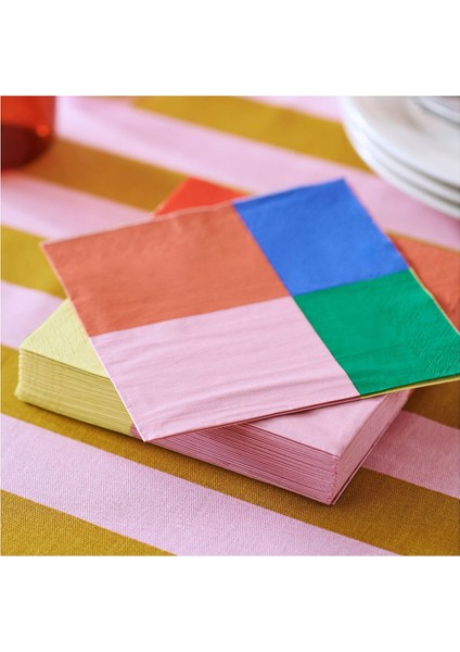 Desenli Peçete, Çok Renkli, 33X33 Cm, 30 Adet fiyatları